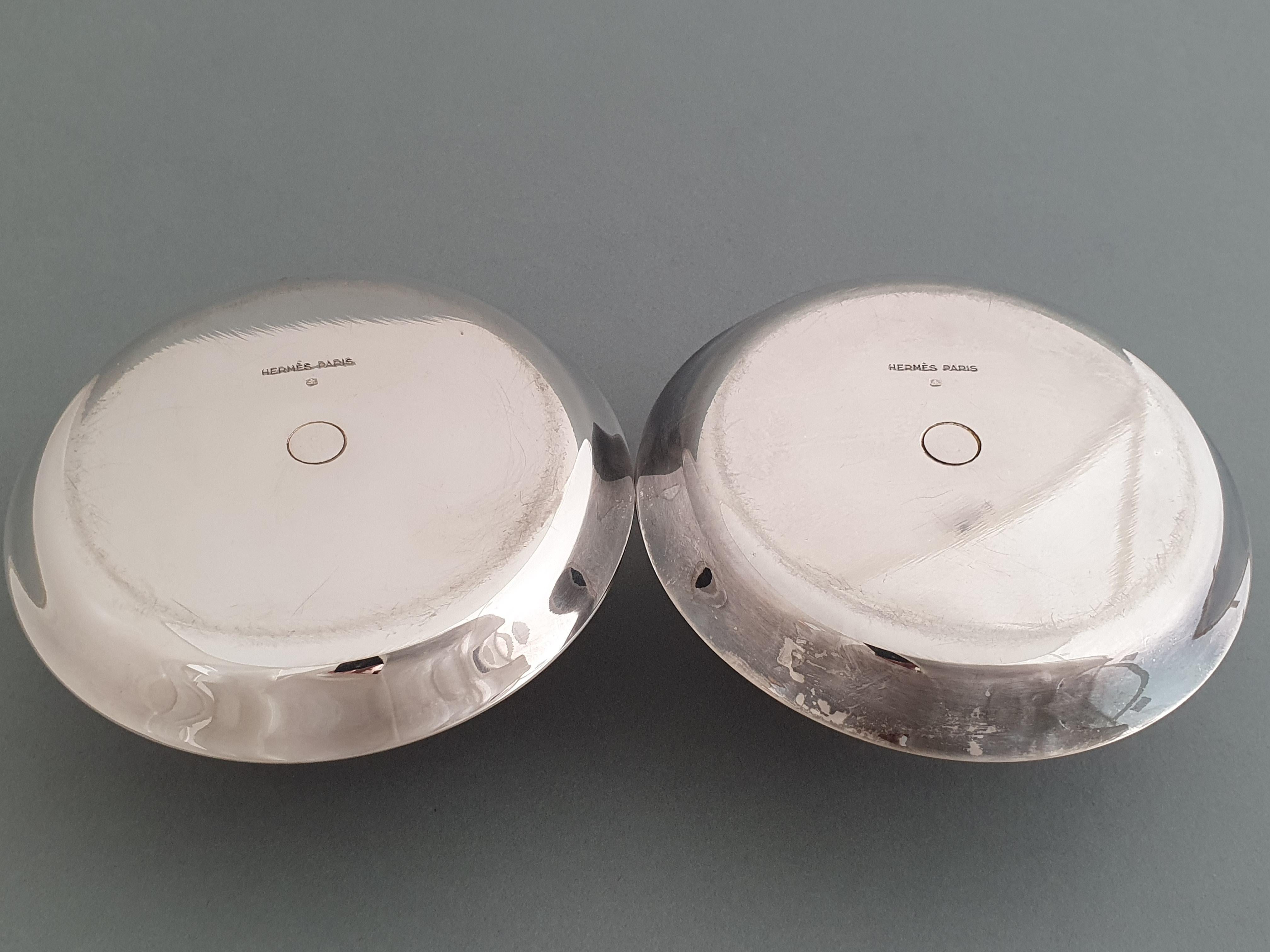 Mid-20th Century Hermes French Silver Plate Candlesticks