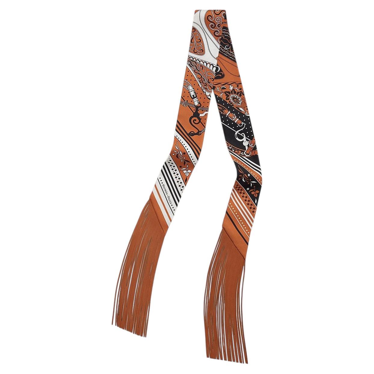Hermes Fringe Twilly Festival des Amazones Bandana Folk