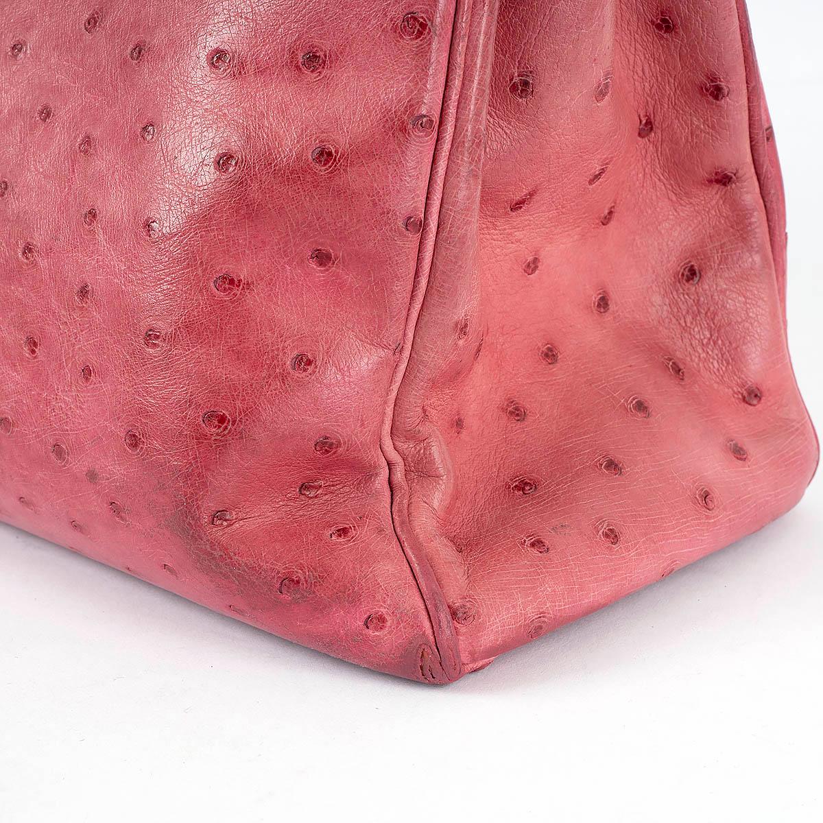 HERMES Fuchsia pink leather KELLY 32 SOUPLE Bag w Palladium For Sale 7