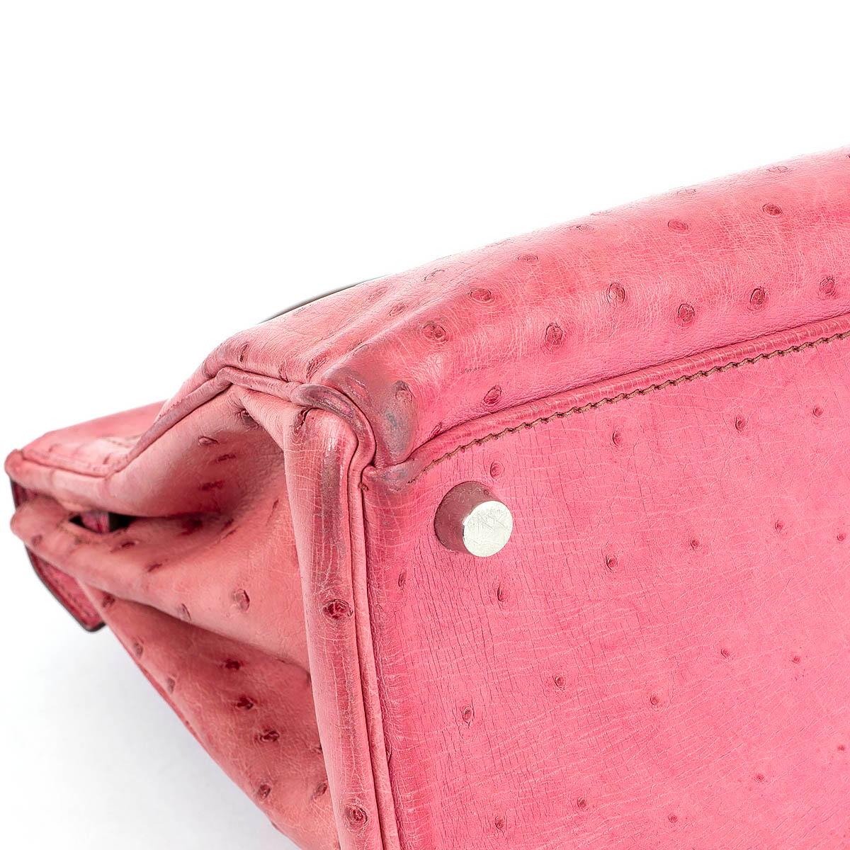 HERMES Fuchsia pink leather KELLY 32 SOUPLE Bag w Palladium For Sale 10