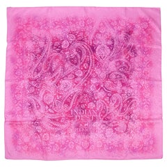 Hermès Fuchsia, Rose Shocking & Anemone Indian Dust Silk 90 Scarf