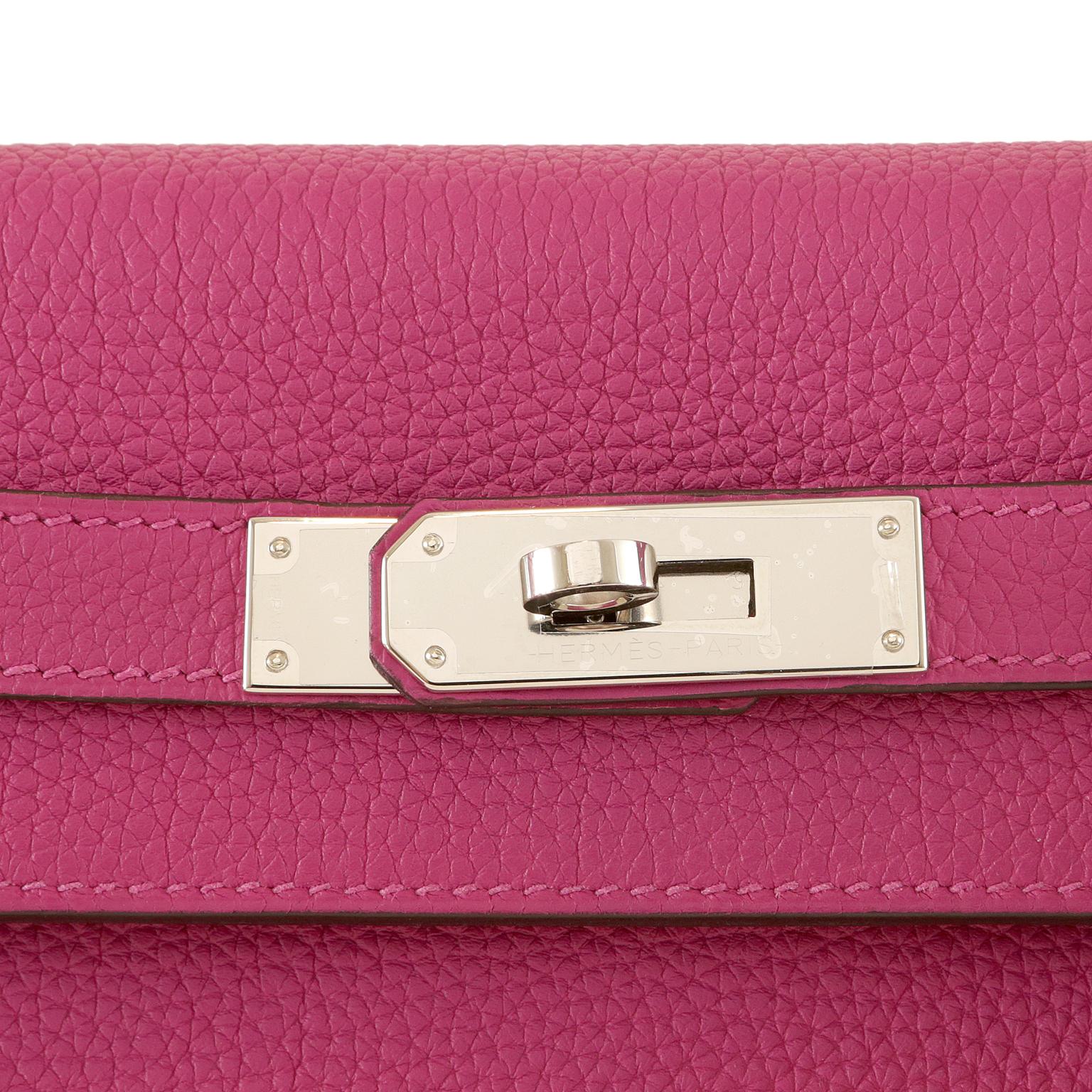 Pink Hermès Magnolia Togo 28 cm Kelly Bag