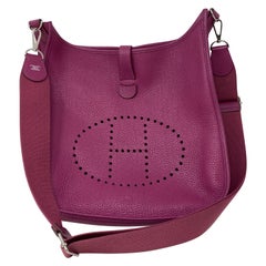 Hermes Fuschia Evelyne GM Bag