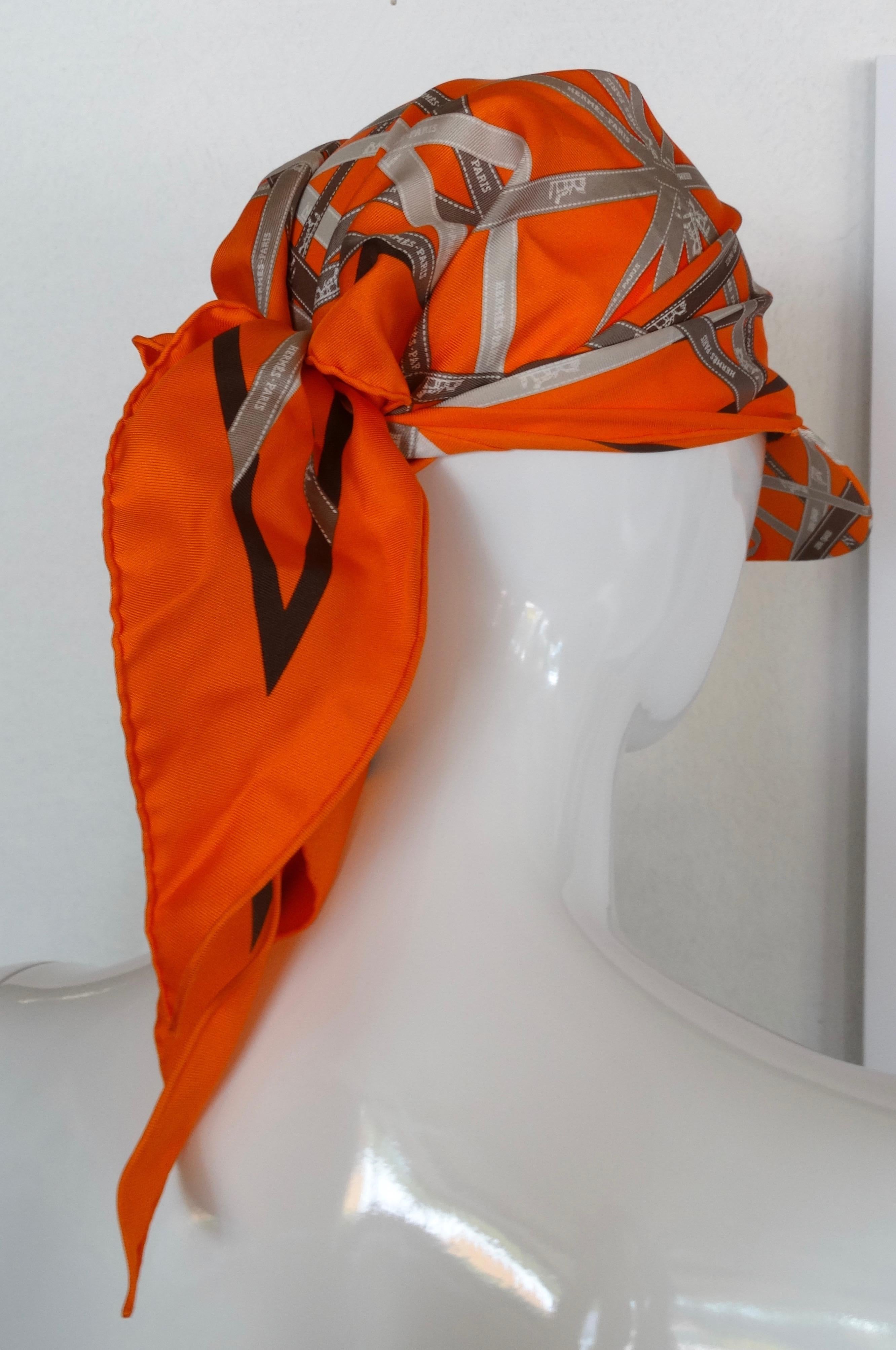 Hermes Gaby Silk Pointu Wrap Cap 2