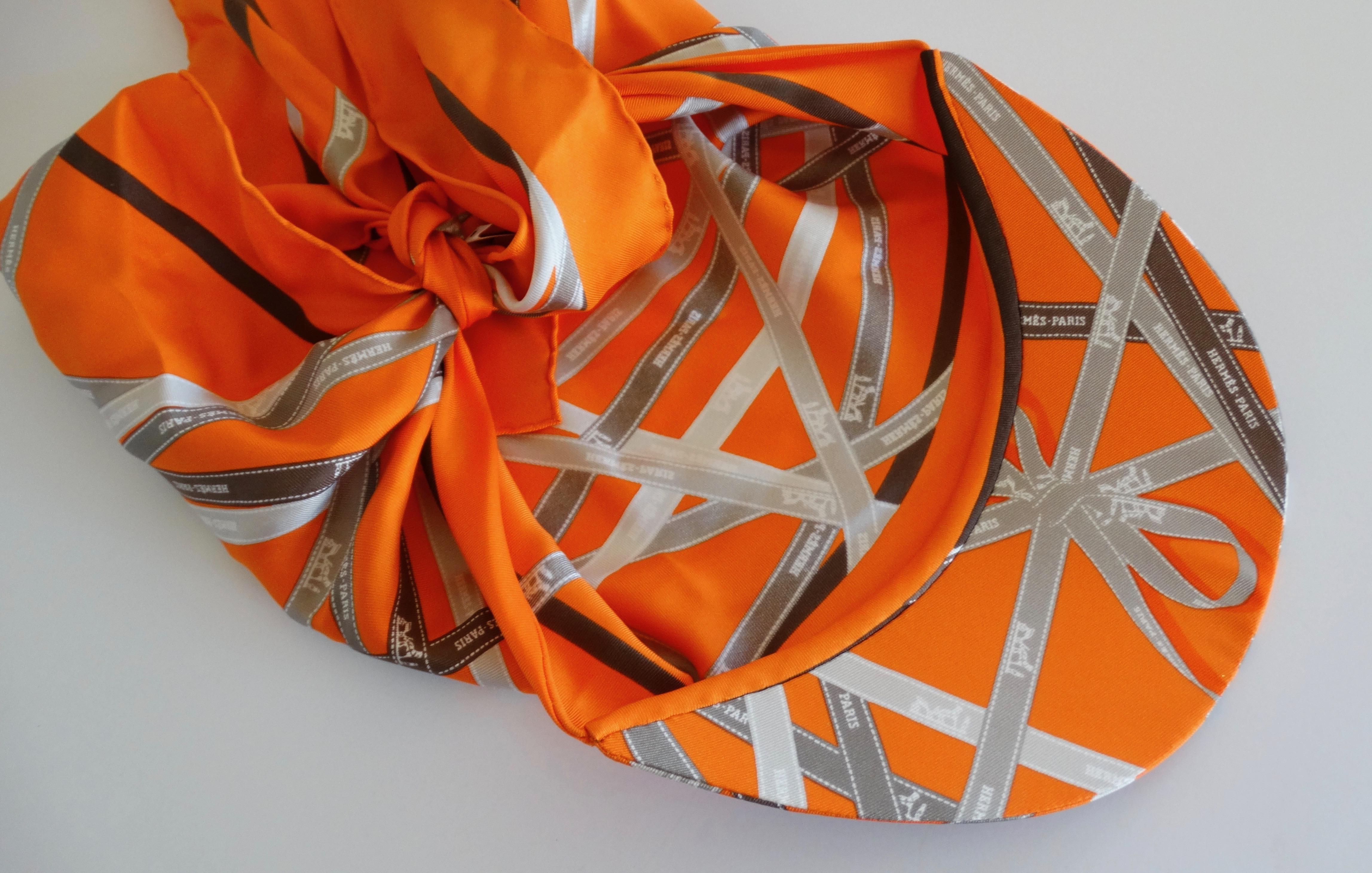 Hermes Gaby Silk Pointu Wrap Cap 6