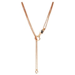 Hermes Galop Rose Gold Diamond Necklace