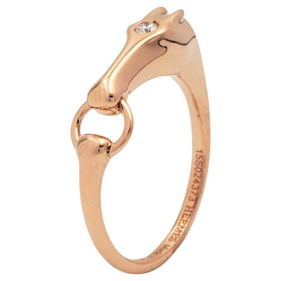 Hermes 'Galop' Rose Gold Ring, TPM