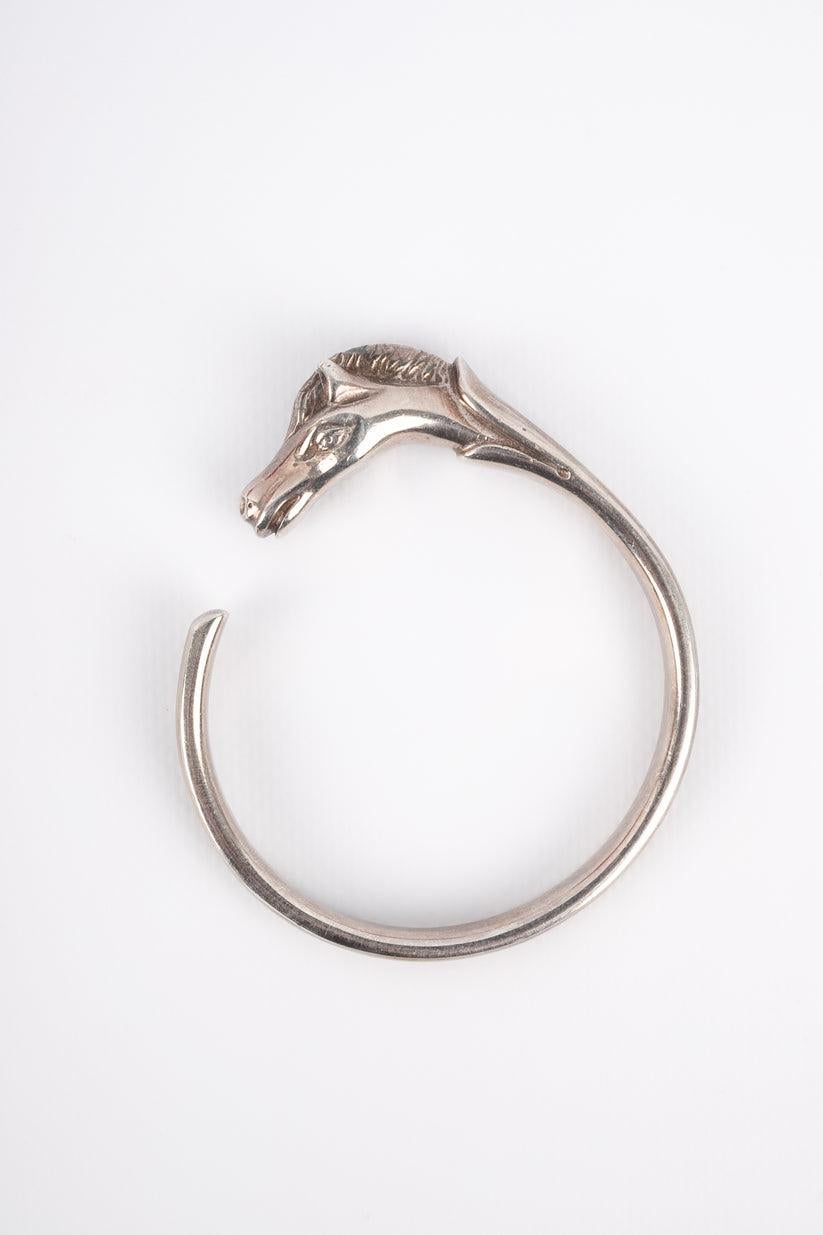 Women's Hermès Galop Silver Bracelet