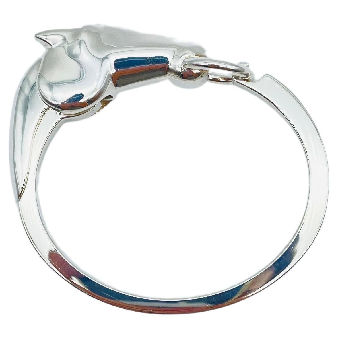 Hermes vintage Galop silver bracelet Horse  3