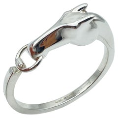 Hermes vintage Galop pulsera de plata Caballo