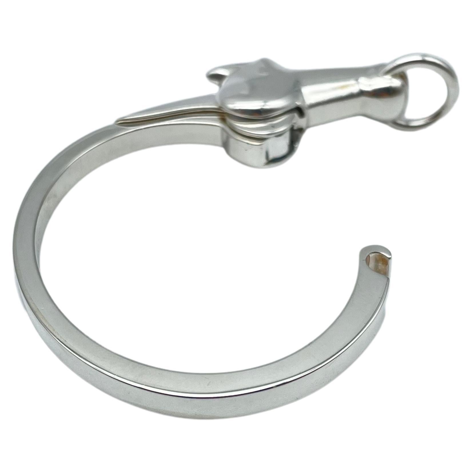 Aesthetic Movement Hermes vintage Galop silver bracelet Horse