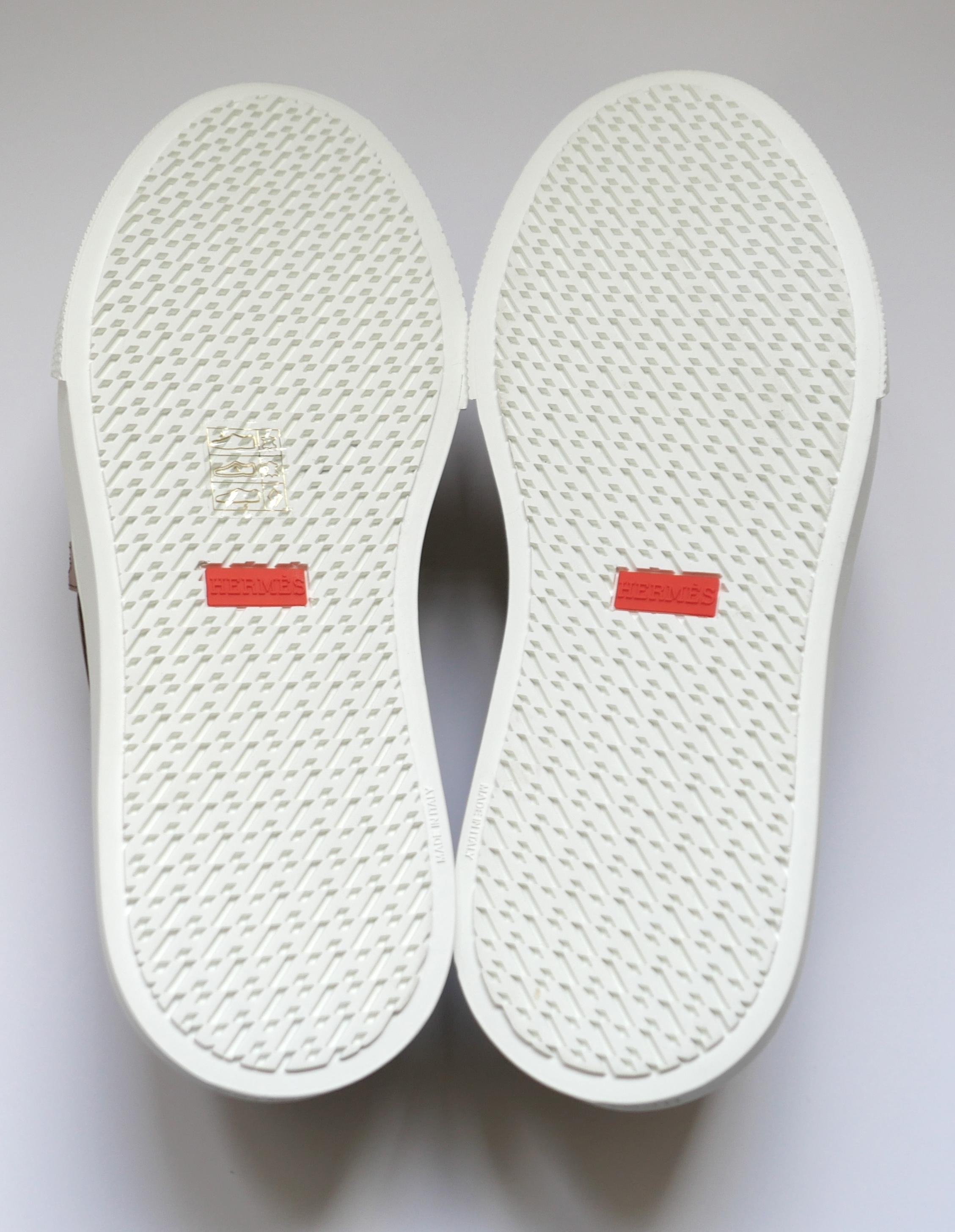 Hermes Game Loafers Naturel Tan Leather im Angebot 5