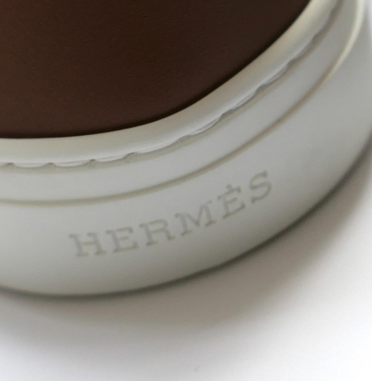 Hermes Game Loafers Naturel Tan Leather im Angebot 4