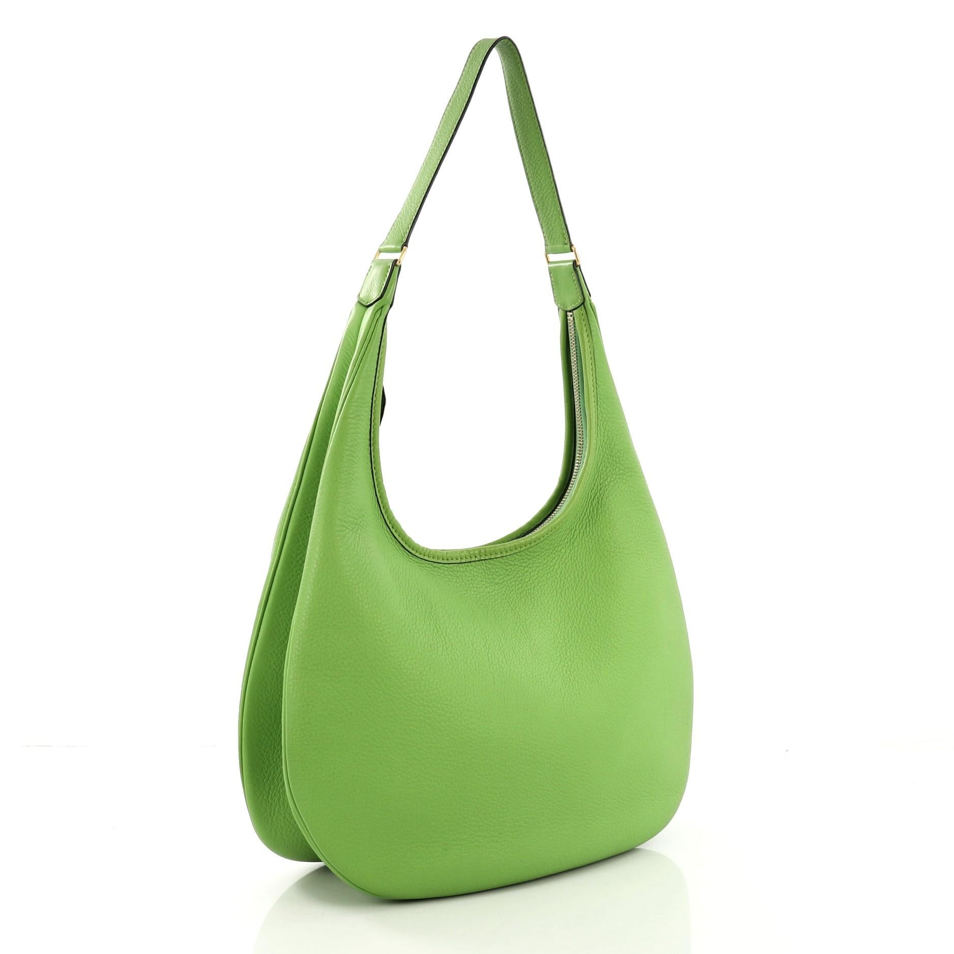 Green  Hermes Gao Bag Leather