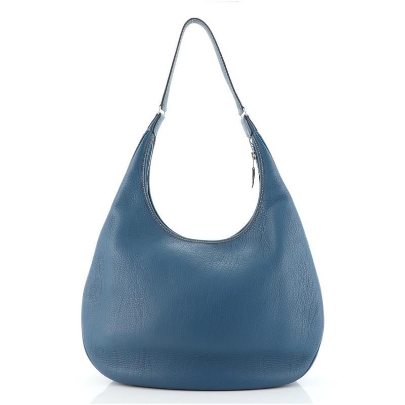Blue Hermes Gao Bag Leather