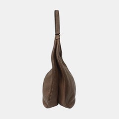 Hermes Gao Etoupe Dark Grey Clemence Leather Hobo Shoulder Bag 2008