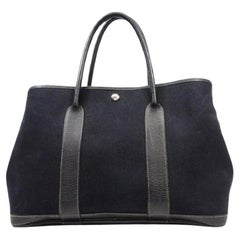 Hermès Garden Party 226583 Black Canvas Tote