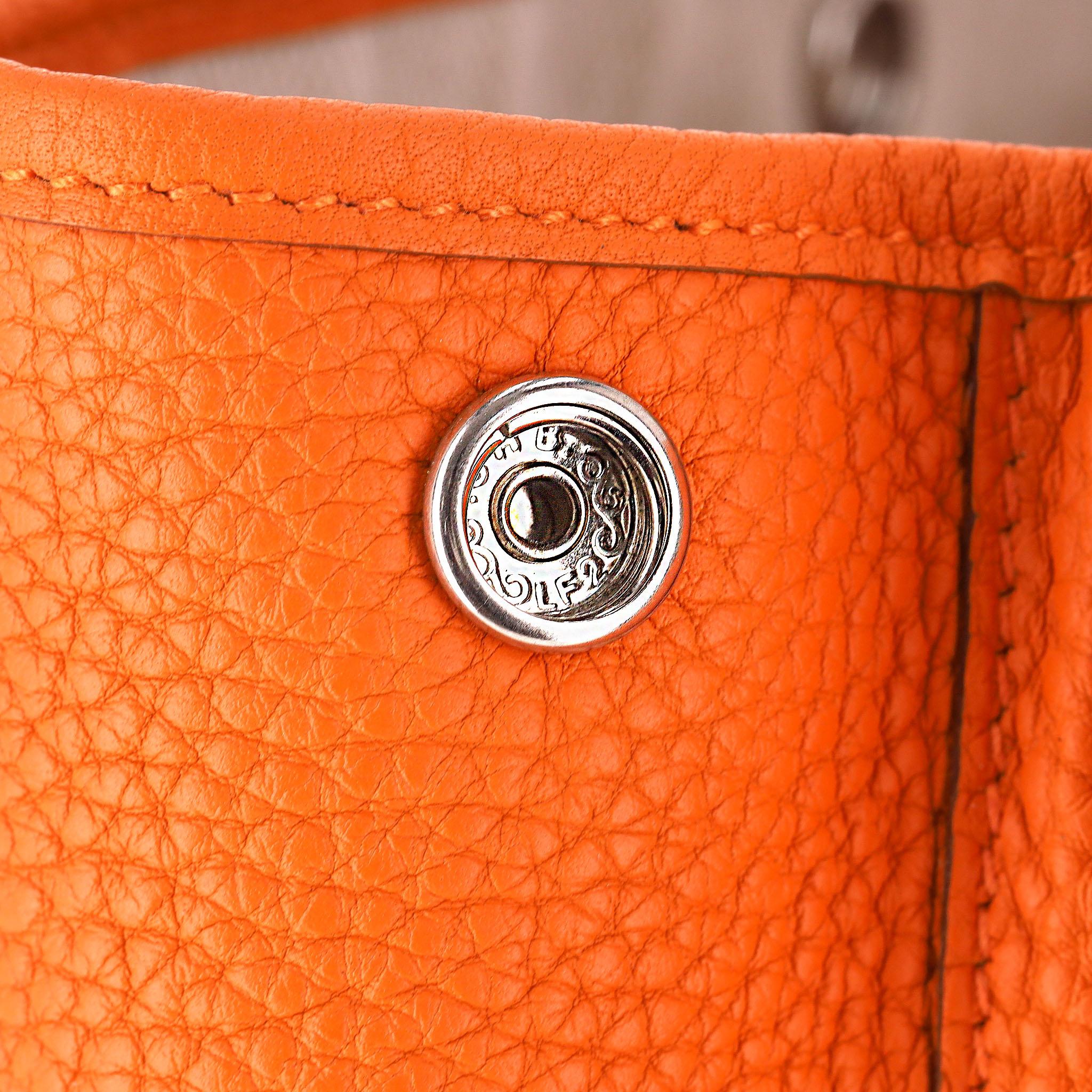 Hermes Garden Party 30 Sac en cuir en vente 5