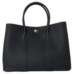 Hermes Garden Party 30 Palladium Hardware Black