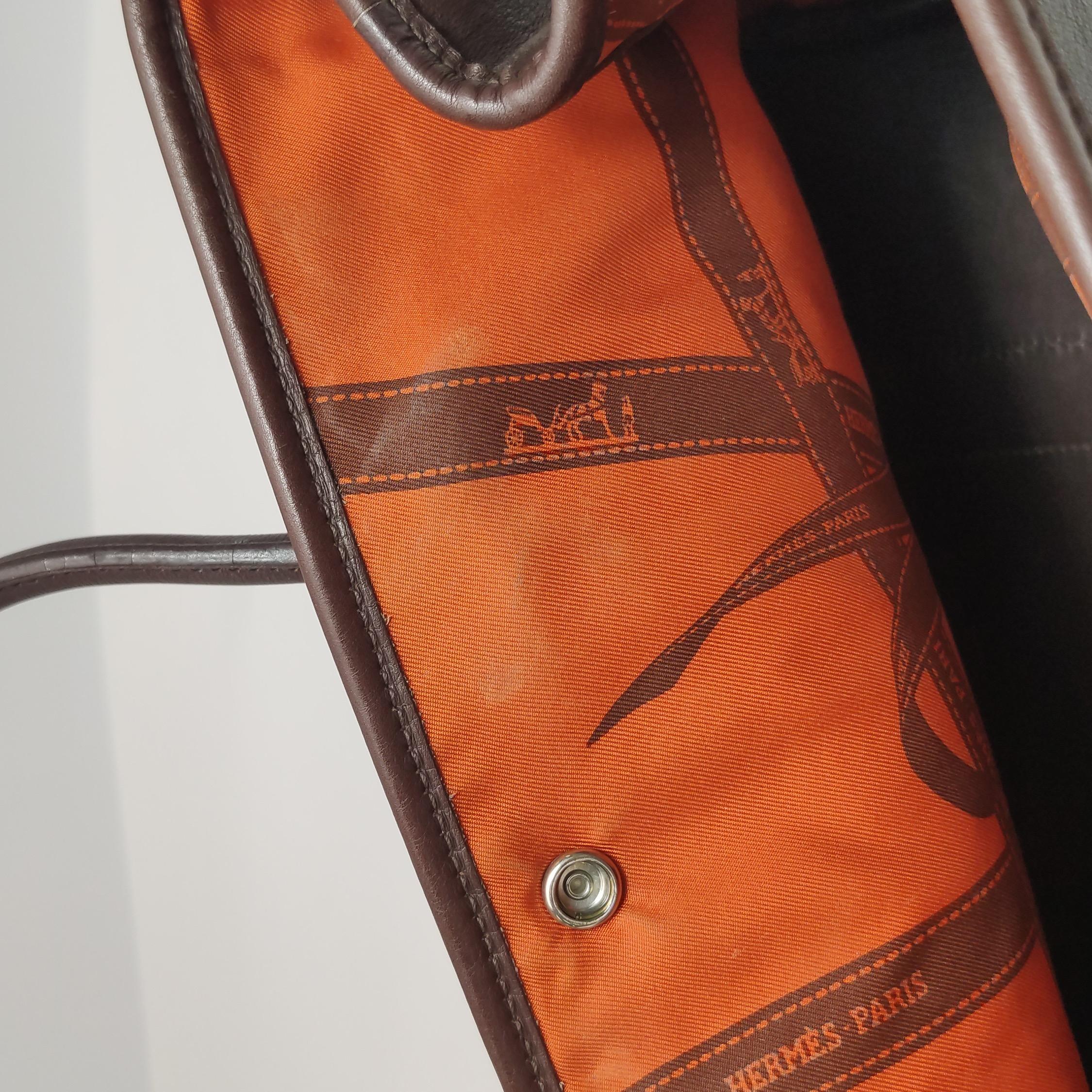 Hermes Garden Party 30 Swift Leder Schokoladenbraun 47 Tote im Angebot 5