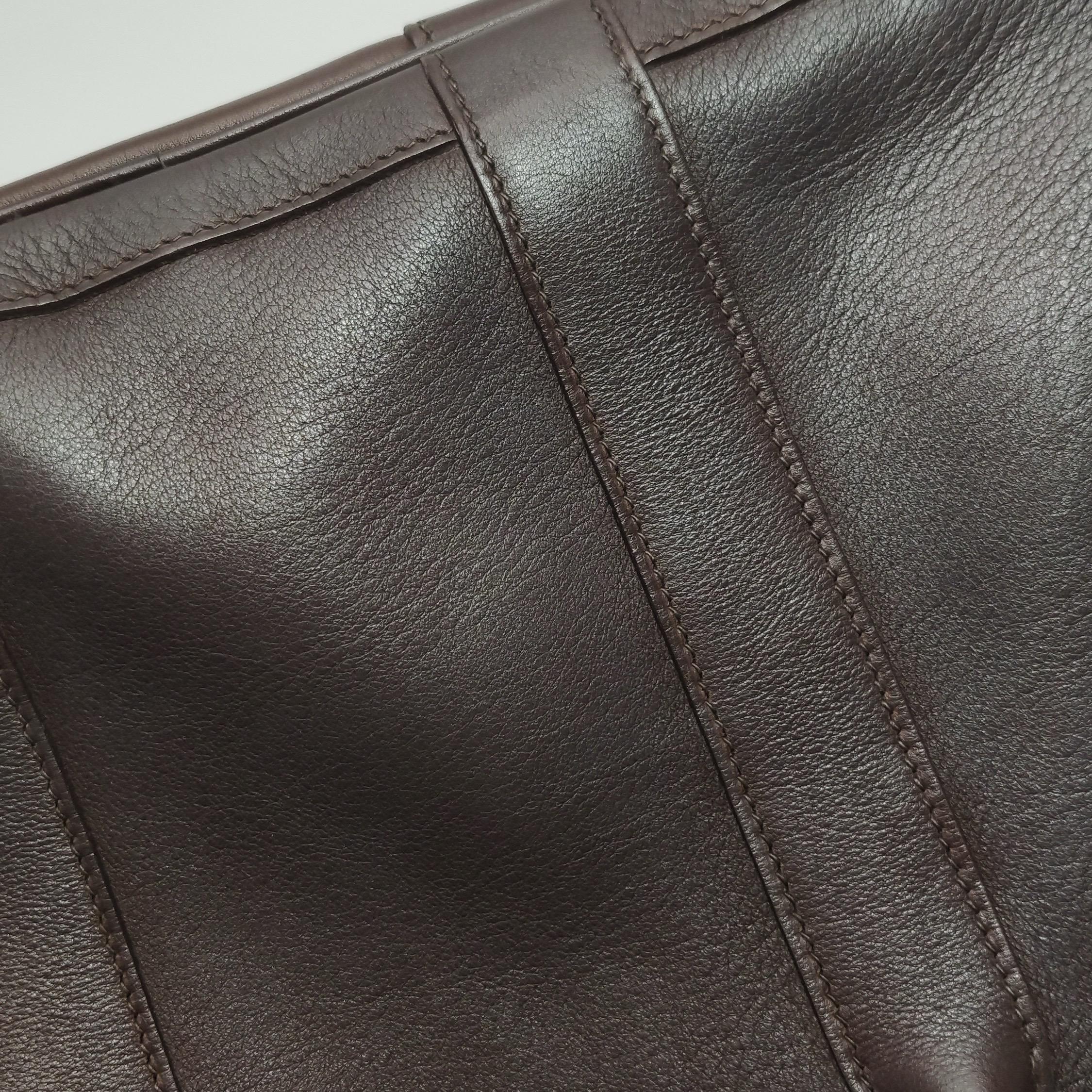 Hermes Garden Party 30 Swift Leder Schokoladenbraun 47 Tote im Angebot 13