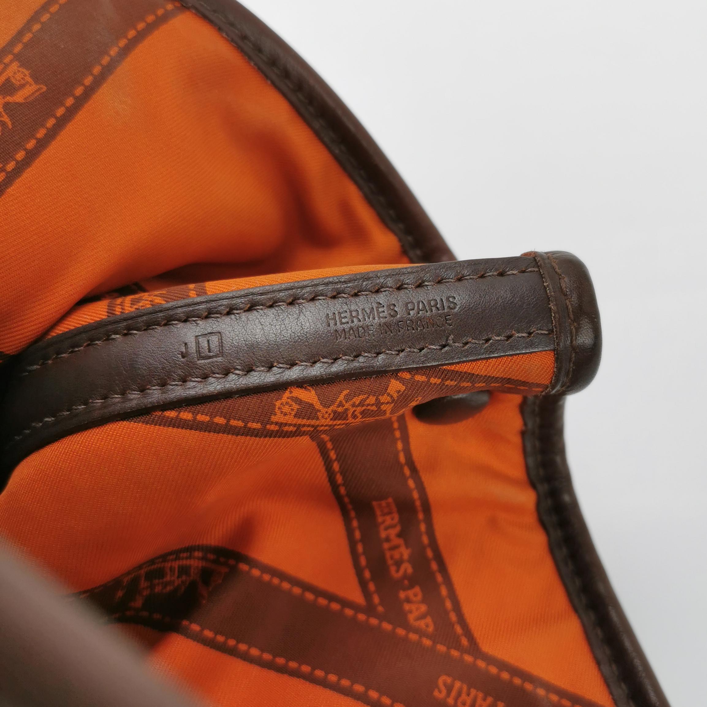 Hermes Garden Party 30 Swift Leder Schokoladenbraun 47 Tote im Angebot 2