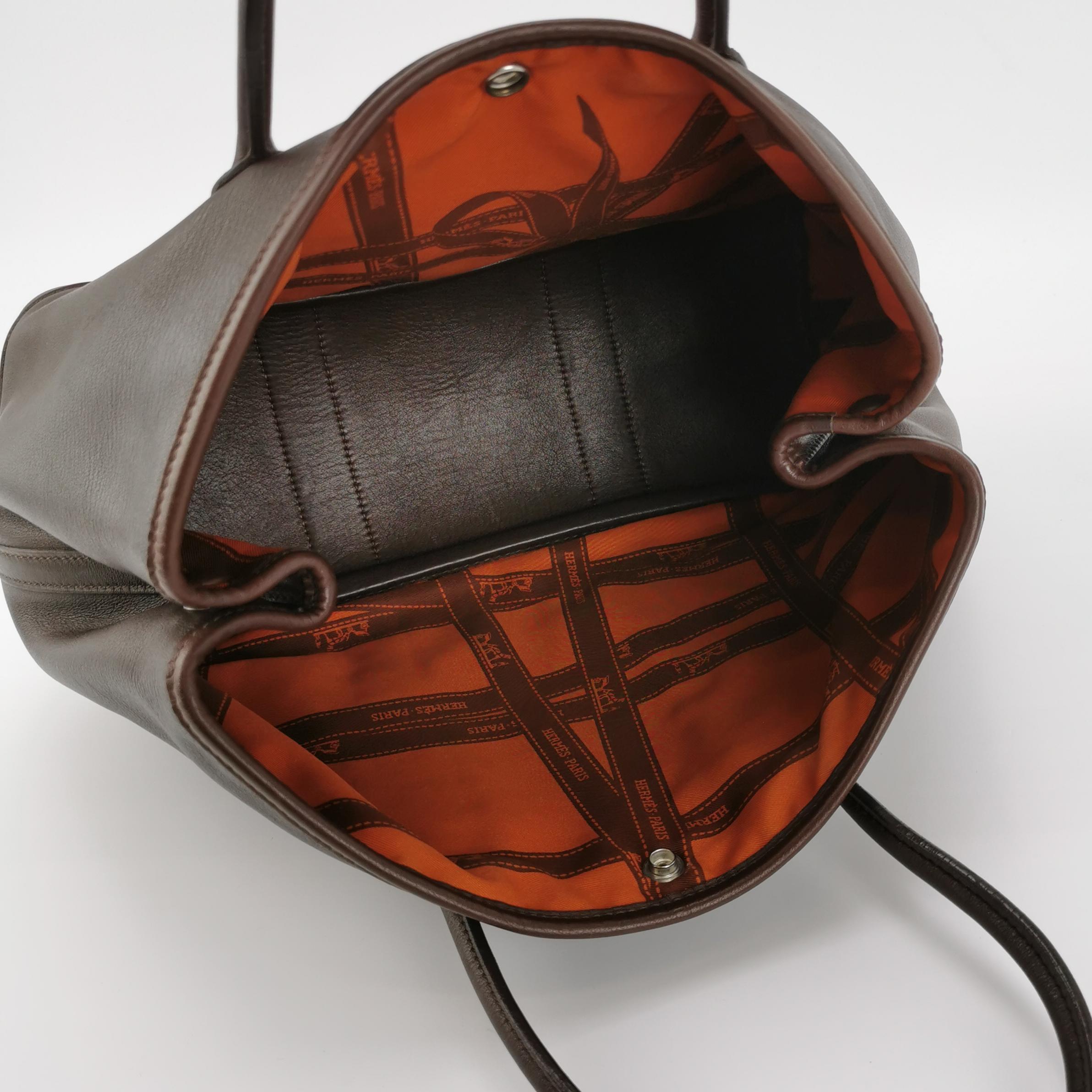 Hermes Garden Party 30 Swift Leder Schokoladenbraun 47 Tote im Angebot 3