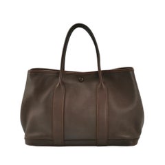 Hermes Garden Party 30 Swift Leder Schokoladenbraun 47 Tote