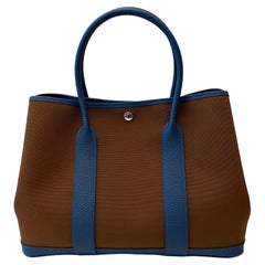 Hermès Garden Party 36 Leather Canvas Tote Bag