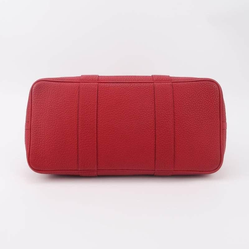 Hermes Garden Party 36 Red Calfskin Leather Handbag 2015 1