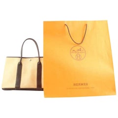 Hermès Garden Party Bordeaux 213827 Brown Tote