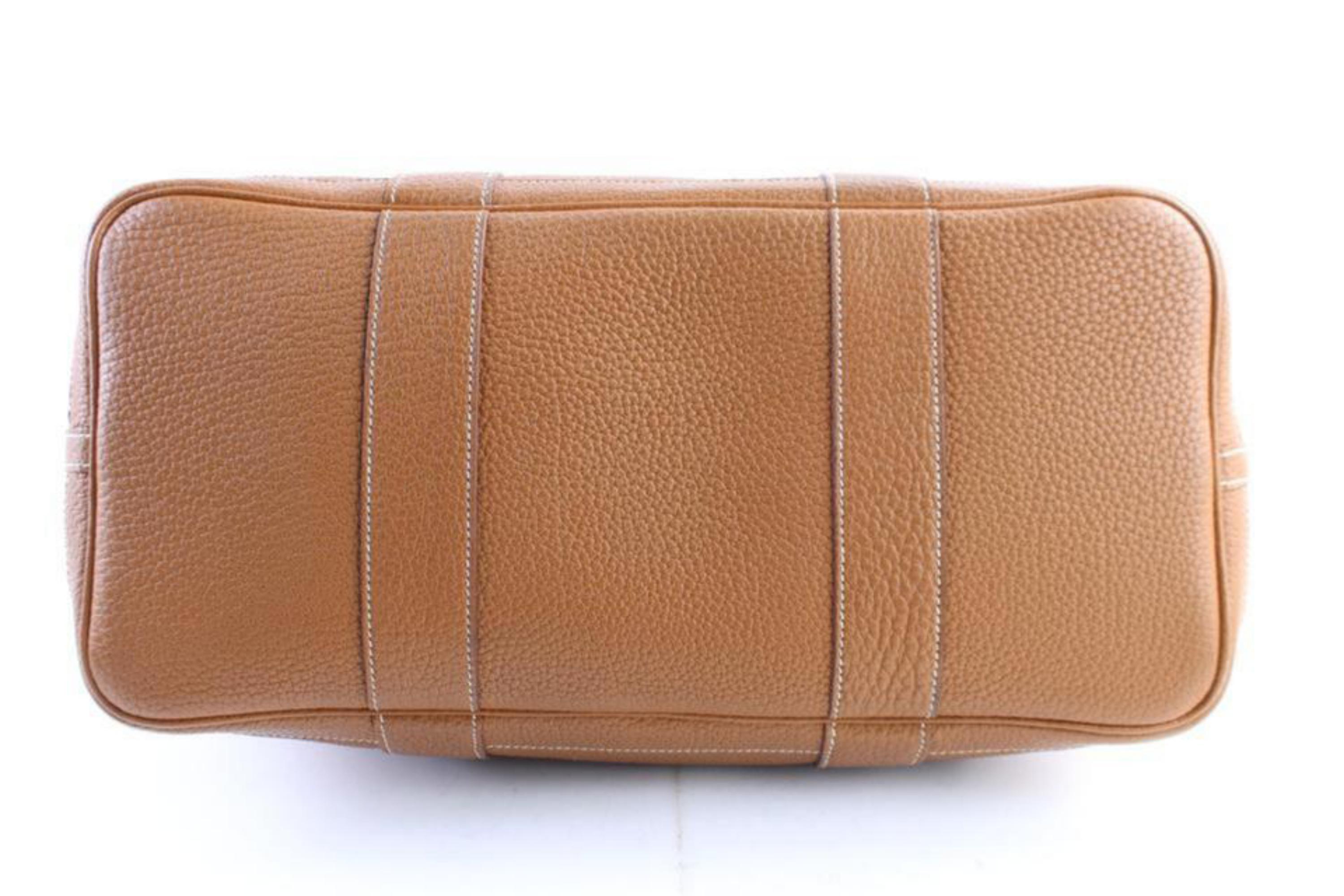 Hermès Garden Party Gold 36 Negonda 1hr0313 Brown Leather Tote For Sale 3