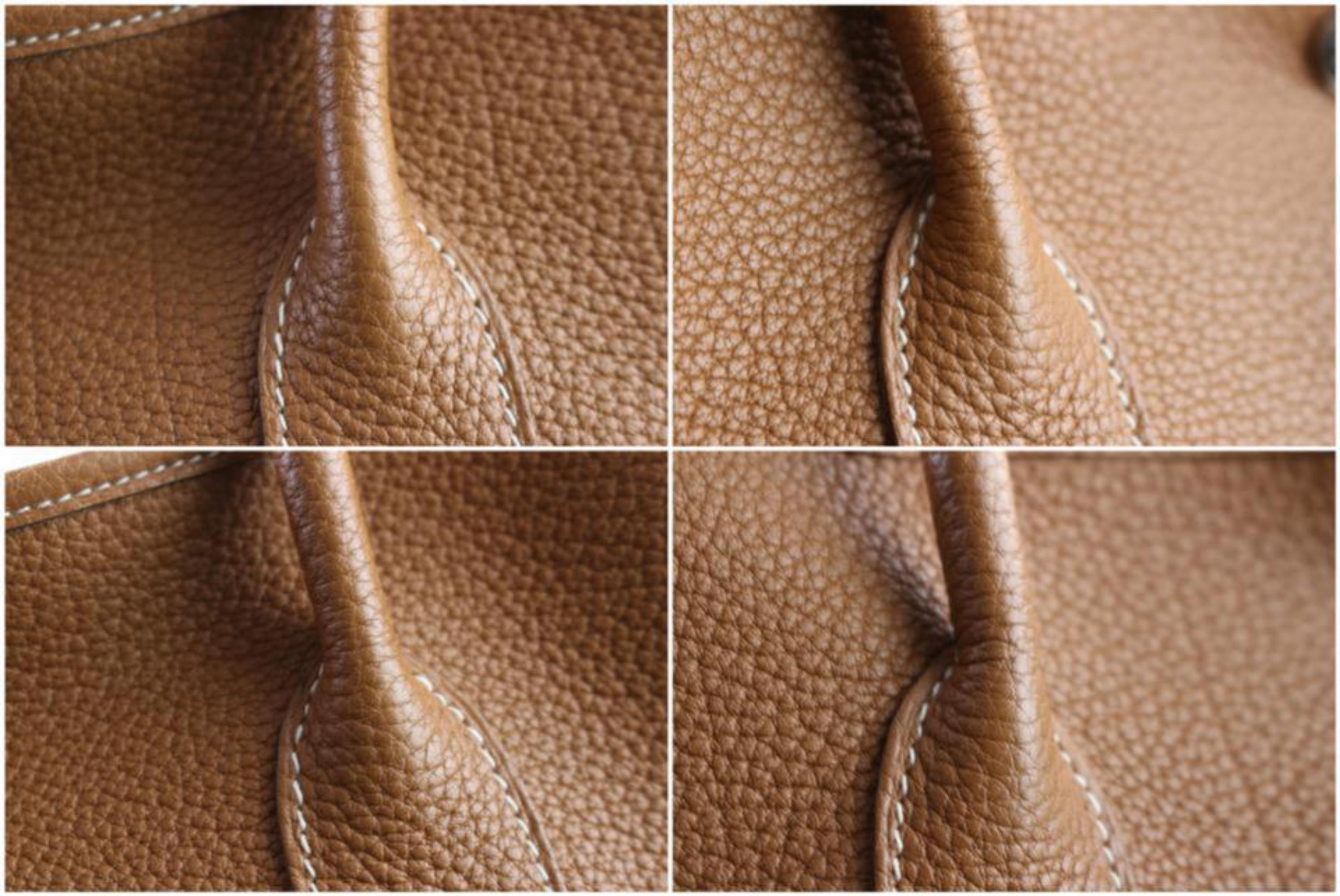 Hermès Garden Party Gold 36 Negonda 1hr0313 Brown Leather Tote For Sale 5