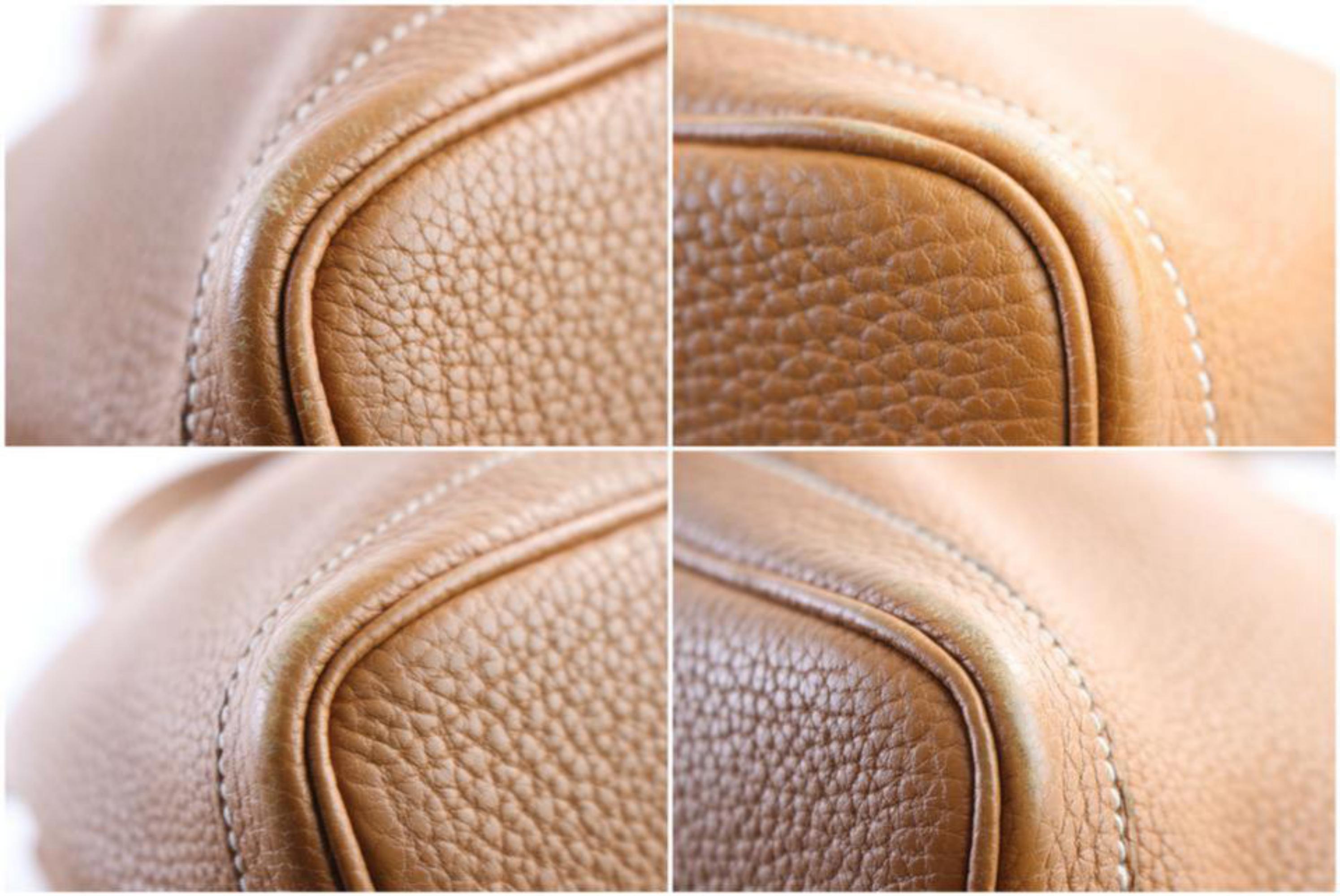 Hermès Garden Party Gold 36 Negonda 1hr0313 Brown Leather Tote For Sale 2