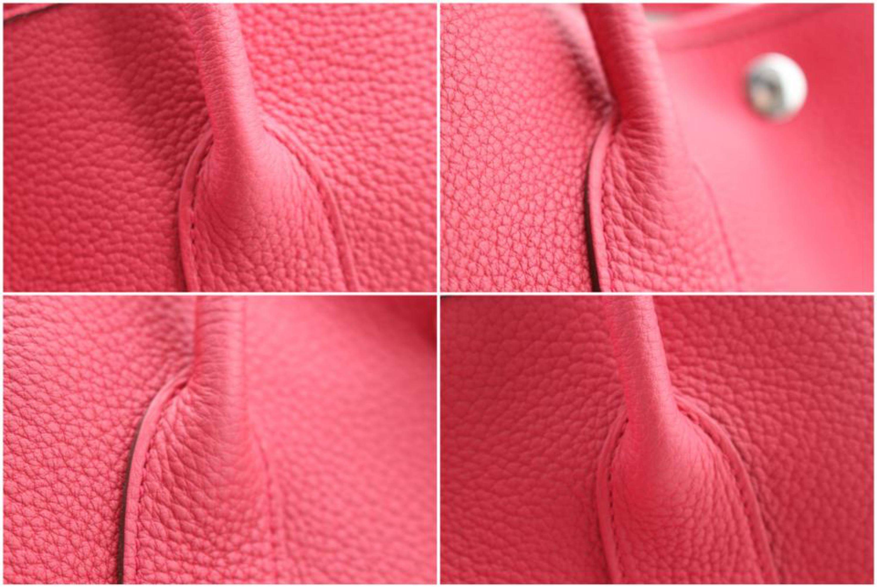 Hermès Garden Party Negonda 36 2hr0207 Red Leather Tote For Sale 5