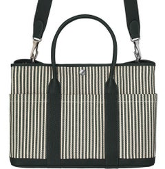 Hermes Garden Party Pockets Bag Canvas Vert Anglais/Vert Fonce Vache Country