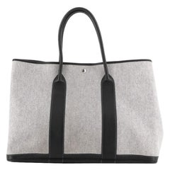 Hermes Garden Party Toile and Leather 45