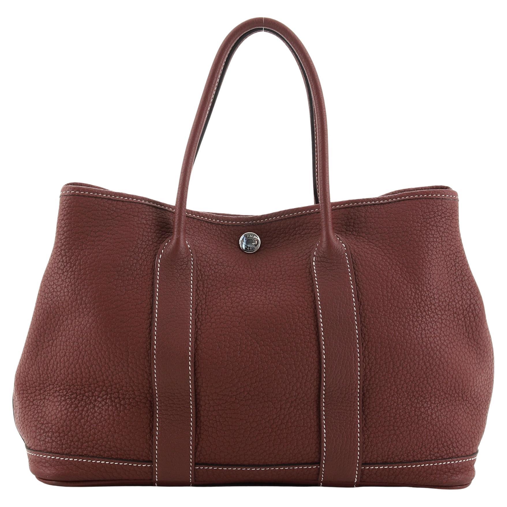 Hermès Garden Party Gold 36 Negonda 1hr0313 Brown Leather Tote For Sale