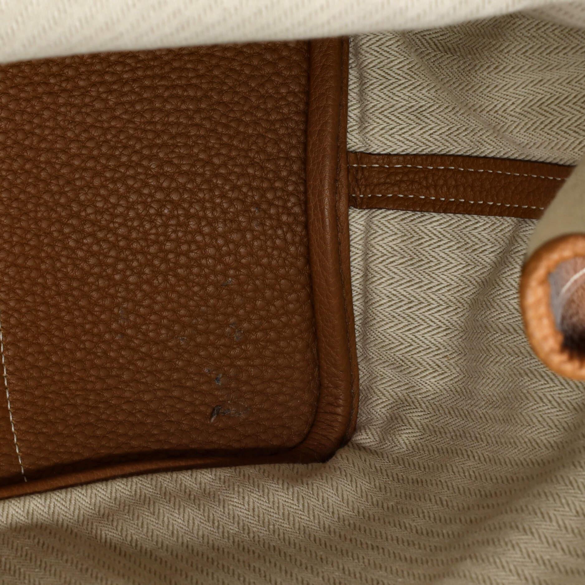 Hermes Garden Party Tote Leather 36 For Sale 5