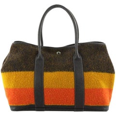 Hermes Garden Party Tote Rocabar and Leather 36