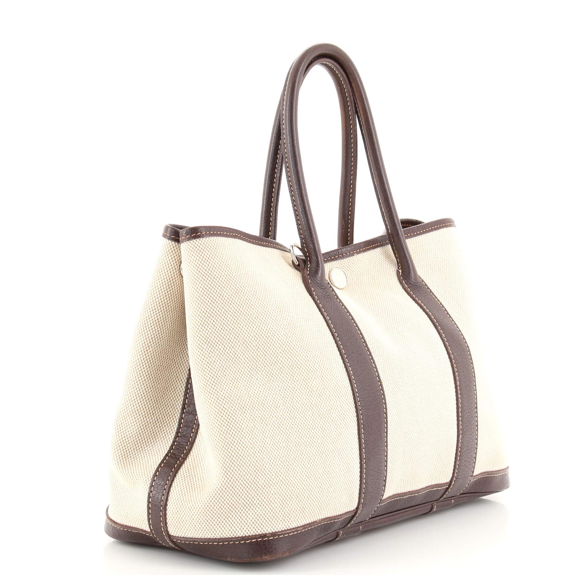 Hermes Garden Party Tote Toile and Leather 30 at 1stDibs hermes
