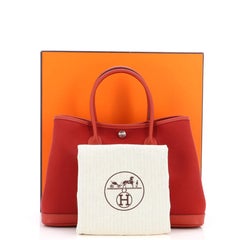 Hermes Garden Party Tote Toile and Leather 30