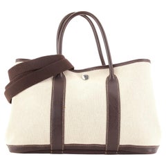 Hermes Garden Party Tote Toile and Leather 30