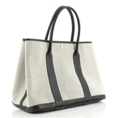 Hermes Garden Party Tote Toile and Leather 36