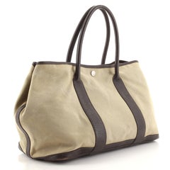 Hermes Garden Party Tote Toile and Leather 36