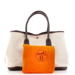 Hermes Garden Party Tote Toile and Leather 36