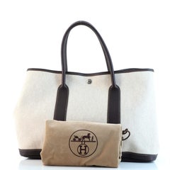 Hermes Garden Party Tote Toile and Leather 36