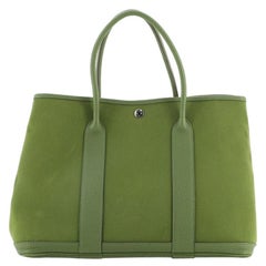 Hermes Garden Party Tote Toile and Leather 36