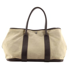 Hermes Garden Party Tote Toile and Leather 36