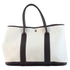 Hermes Garden Party Tote Toile and Leather 36